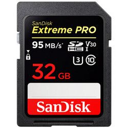SanDisk 闪迪 Extreme PRO SDHC UHS-I U3 V30 SD存储卡 32GB