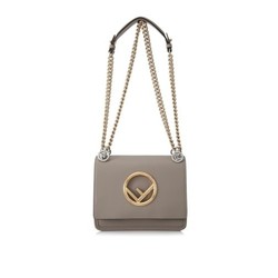 FENDI 芬迪 KAN I 女士真皮F logo单肩包