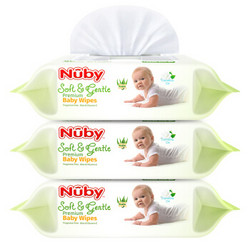 Nuby 努比 婴儿湿巾 80片×3包 *2件
