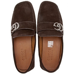 Gucci 古驰 男士棕色乐福鞋