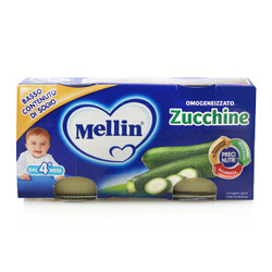 美林（MELLIN）果泥 西葫芦泥 2x80克 瓶装
