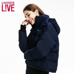 LACOSTE L!VE（法国鳄鱼）女士简约纯色连帽长袖羽绒服BF8996L2 *2件