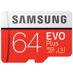 SAMSUNG 三星 EVO Plus 64GB microSD内存卡