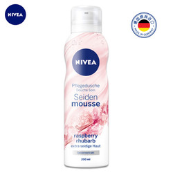 NIVEA 妮维雅 丝柔香润沐浴慕斯 200ml 覆盆子果香