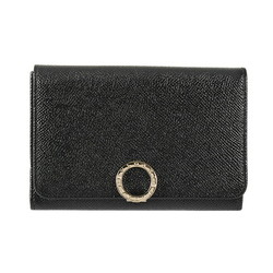 宝格丽/BVLGARI女士三个机会钱包黑色COMPACT POCHETTE 280555 BLACK