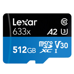Lexar 雷克沙 633x MicroSDXC UHS-I U3 A2 TF存储卡 512GB