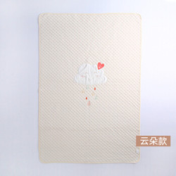Wellber 威尔贝鲁 彩棉空气层盖毯宝宝被子儿童空调被 云朵款 120*80cm