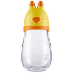 膳魔师THERMOS 儿童兔子杯夏季吸管杯宝宝学饮杯婴儿训练杯防漏水杯 BBSH-420 OR