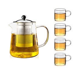 高硼硅耐热玻璃茶壶、玻璃品杯组合装