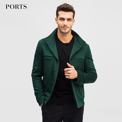 Ports/宝姿2017秋冬新款男装休闲个性百搭短夹克外NS9J011TWF026