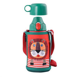 TIGER 虎牌 MBR-B06G 不锈钢直饮保温水杯 600ml 小狮子