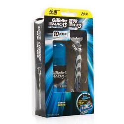 Gillette 吉列 锋速3突破1刀架1刀头+倍润舒爽啫喱70g