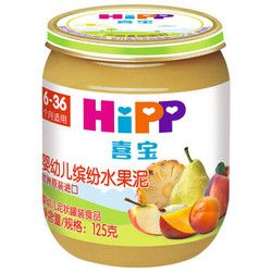 HiPP 喜宝 婴幼儿有机果泥 缤纷水果味 125g