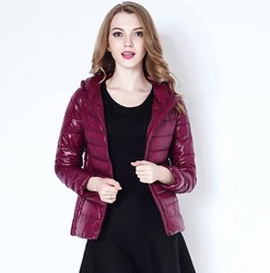 雅鹿 YR1101170 女士轻薄修身羽绒服