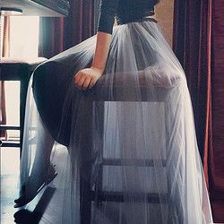 2018新款春秋网纱半身裙长裙a字裙蓬蓬裙高腰大摆裙子夏季中长款