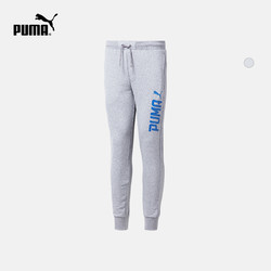 PUMA彪马官方 男子拼色 Logo 抽绳长裤 STYLE Tec 593101