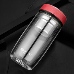 powcan 保康 玻璃杯 双层 270ml