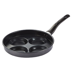 味之原 铸铁四孔煎蛋锅蛋饺锅 24cm
