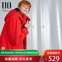 UO2018新款羽绒服男短款加厚工装潮牌韩版冬季外套男情侣oversize *3件