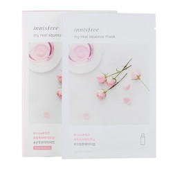 innisfree 悦诗风吟 悦享鲜萃面膜 蔷薇 保湿补水面贴膜 20ml*20片