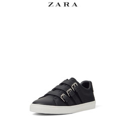 ZARA 15321302040 三搭扣黑色运动休闲鞋板鞋