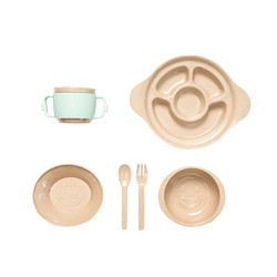 网易严选 稻壳原生态儿童餐具六件套