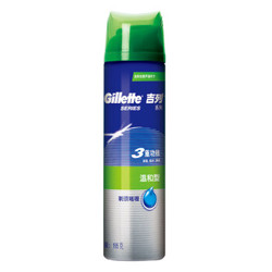 吉列（Gillette）剃须啫哩 温和型 195g