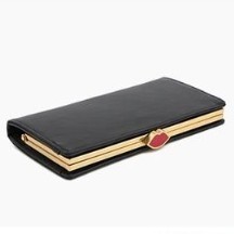 LULU GUINNESS 12CC 女士平框钱包 大号