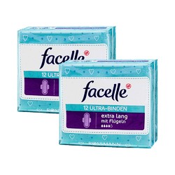 facelle 日用量多卫生巾4滴 28mm*12片*2包 *3件