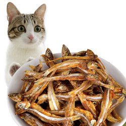 憨憨乐园 宠物零食猫零食小鱼干健康无盐鱼干成幼猫零食全阶段 *3件