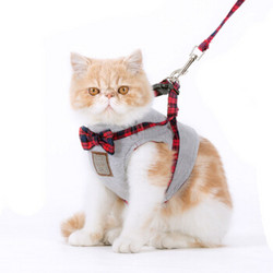 华元宠具猫咪牵引绳遛猫绳牵引绳套装宠物胸背带防逃脱XS