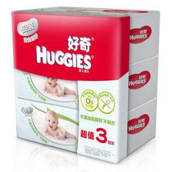 HUGGIES 好奇 银装湿巾 80抽x3x6包