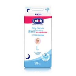 lelch 露安适 婴儿纸尿裤 夜用L38片 *2件