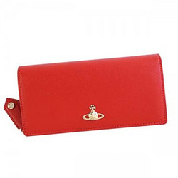 维维恩维斯特伍德Vivienne Westwood51060025 SAFFIANO RED襟翼长钱包