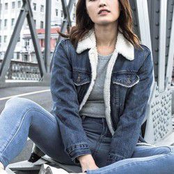 GAP 盖璞 879502-1 女装加绒牛仔外套夹克 *2件