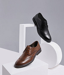 新品发售、25日10点：七面擦色牛皮布洛克德比鞋