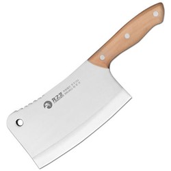 龙之艺 H104-2 不锈钢斩骨刀 原木柄 刃长28.5cm