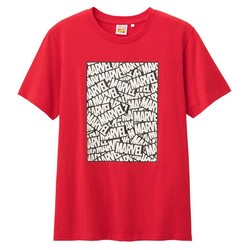 GU 极优 316800 MARVEL漫威 男女情侣款印花T恤