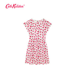 Cath Kidston2018夏季新款英伦印花短袖棉质长款连衣裙