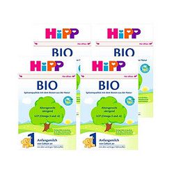 HiPP 喜宝 婴儿有机奶粉 1段 600g 4盒装