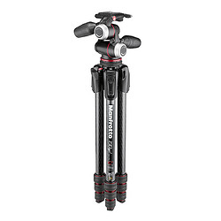 Manfrotto 曼富图 MK190GOC4-3WX 4节碳纤维三脚架云台套装