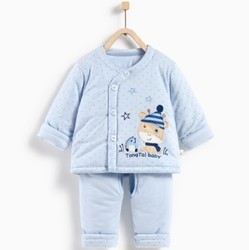 Tong Tai 童泰 新生婴儿加厚纯棉衣服两件套