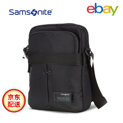 Samsonite新秀丽时尚男包 休闲斜挎包7寸多功能商务单肩包胸包 42V*001 黑色