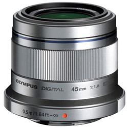 OLYMPUS 奥林巴斯 M.ZUIKO DIGITAL 45mm f/1.8 标准定焦镜头 银色