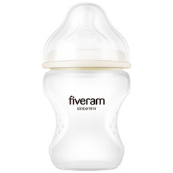 FIVERAMS 五羊 孩子宝 原生硅胶防胀气宽口径婴儿奶瓶 230ml *2件