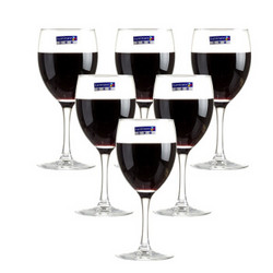 乐美雅 Luminarc 优雅红酒杯葡萄酒杯香槟杯 玻璃高脚杯 350ml 6只装 *4件