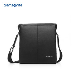 Samsonite 新秀丽 经典时尚斜挎包竖式单肩包男款精致简约 68B