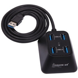 SAMZHE 山泽 JXQ-001B USB3.0  高速专业扩展集线器