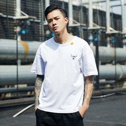 迈速狼 男款纯棉简约短袖t恤 *2件