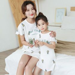 麦叮酷 夏日季女神纯棉亲子装家居睡裙